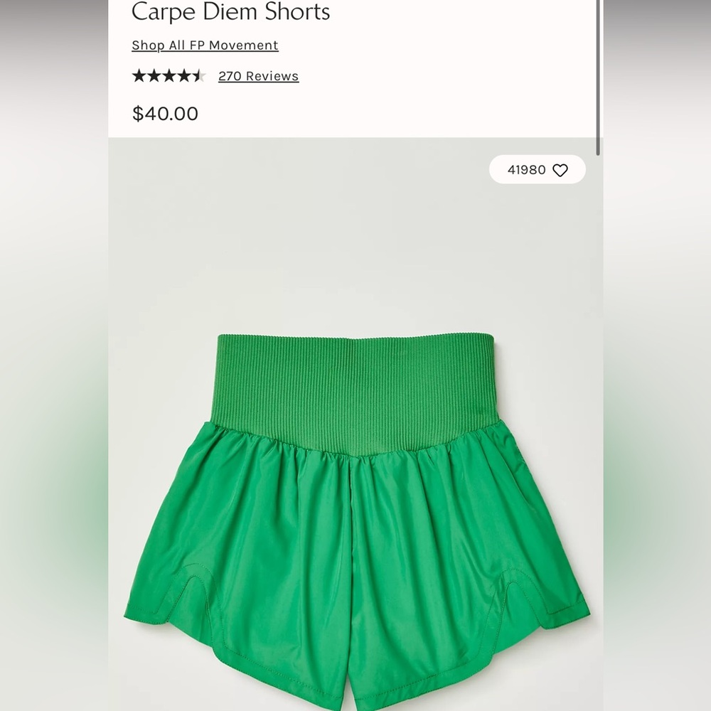 Free People Carpe Diem Shorts